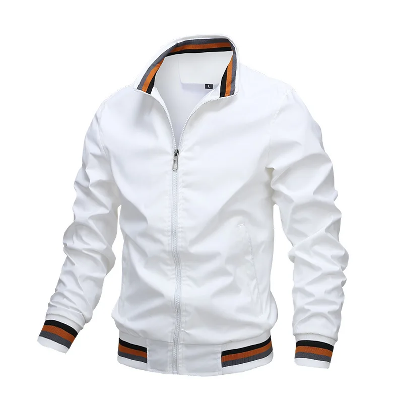 Fashion jacket Men's spring and autumn leisure sports shirt Men's fitness sports shirt Unisex zip jacket Hip-hop jacket Men's st