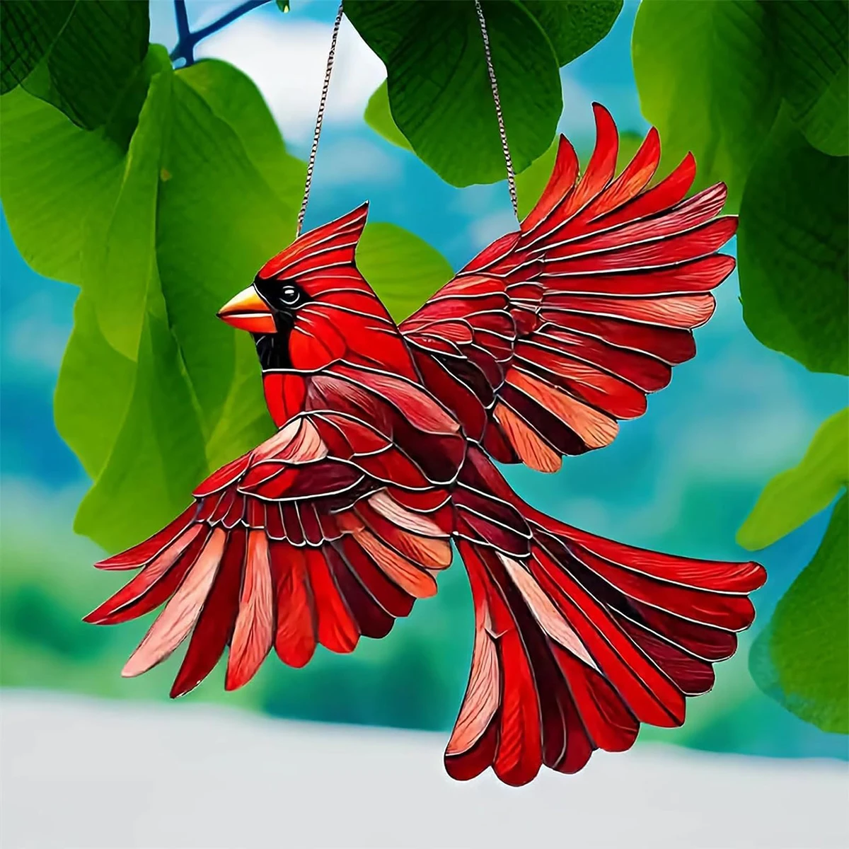 Крылатый Кардинал Рождество Красный Рождественские Украшения Елочные Сад