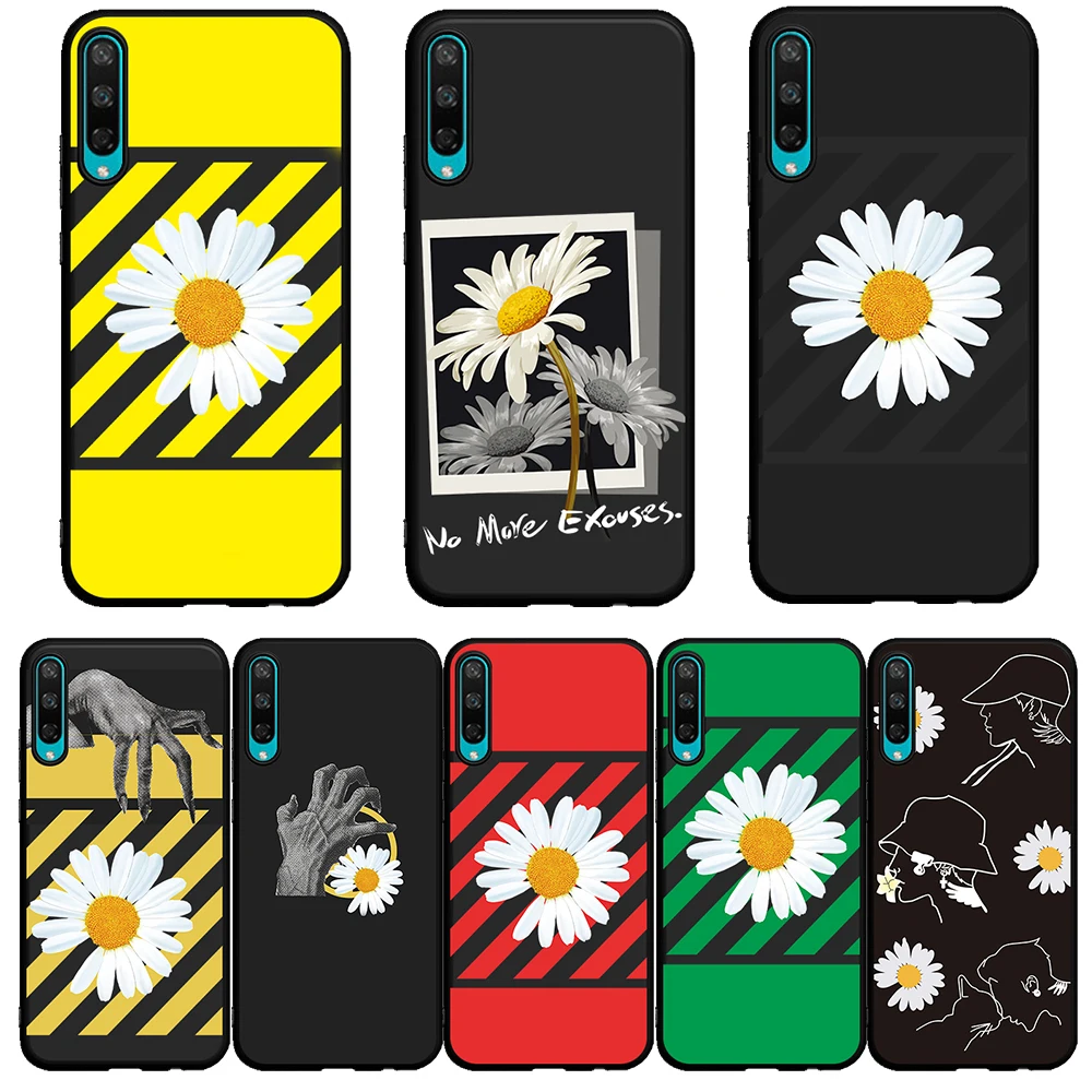 

Fashion Smile Daisy Flower for Huawei Honor 8 Lite 8X 8C 9X 9 10 Lite 20 Pro V20 10i 20i 8S 8A 30 Pro 30S Phone Case Cover Shell