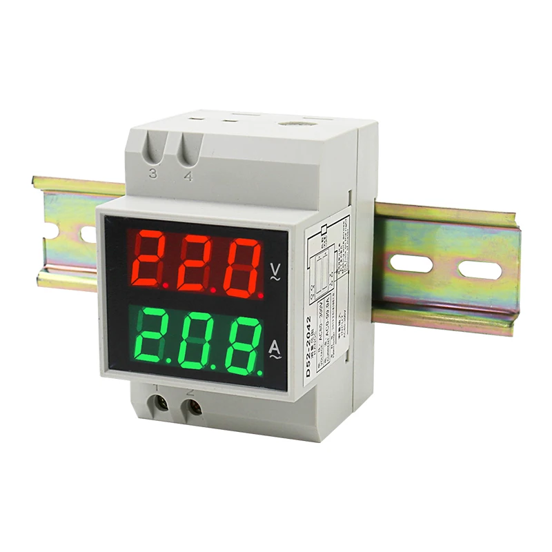 

DIN-rail Multi-function Meter AC80-300V AC200-450V 100A Digital LED Voltage Current Active Power Factor Energy Meter Voltmeter