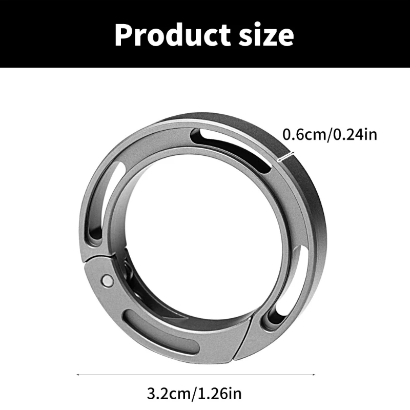 Брелки из титанового сплава зажим для хранения ключей классификационные кольца