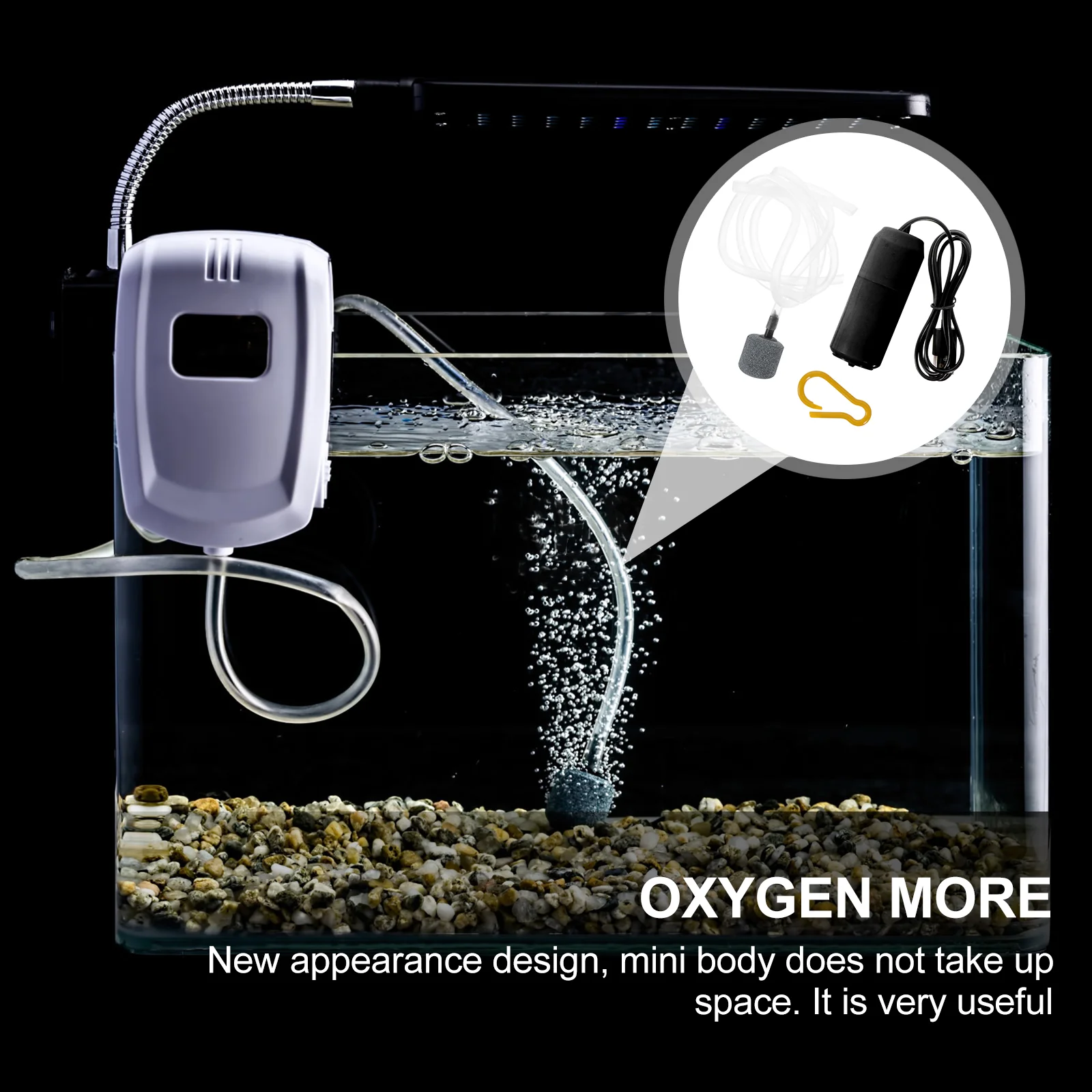 Кислородный насос для аквариума воздуха морского небольшого погружного