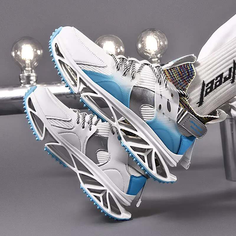 Abhoth Men Sneakers Breathable Comfortable Running Shoes for Men Height Increasing Hard-Wearing Flat Men Shoes Zapatillas Hombre