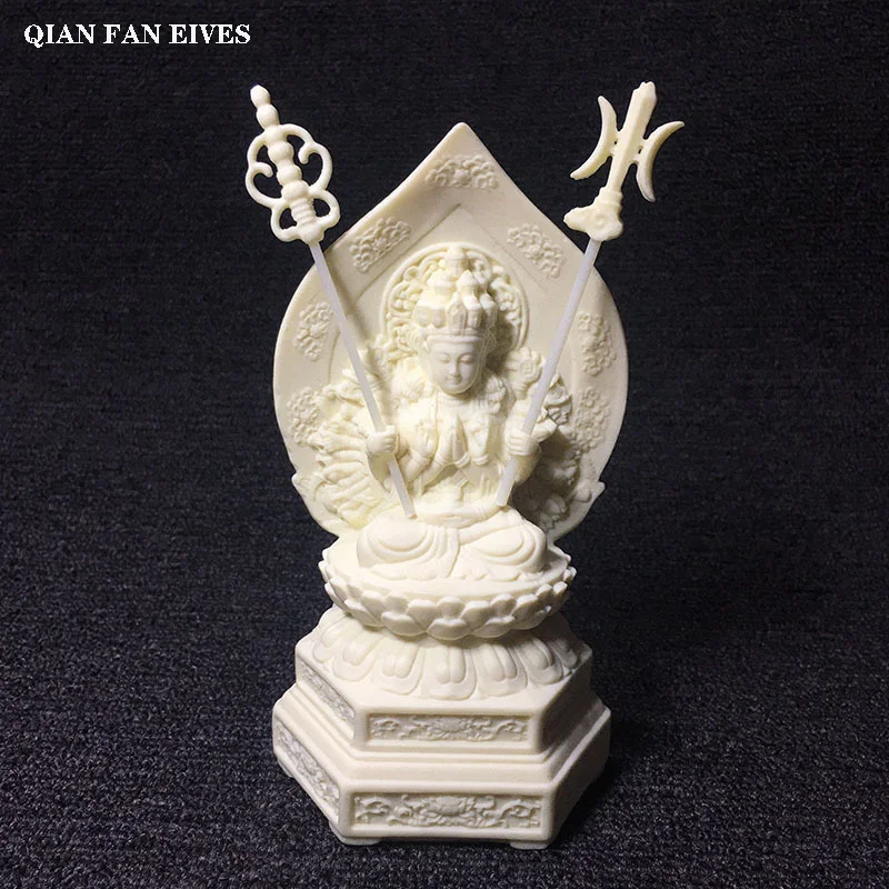 

Chinese Lotus Thousand-Hand Guanyin, Ksitigarbha Bodhisattva sculpture statue，High-end home decoration accessories Statuette