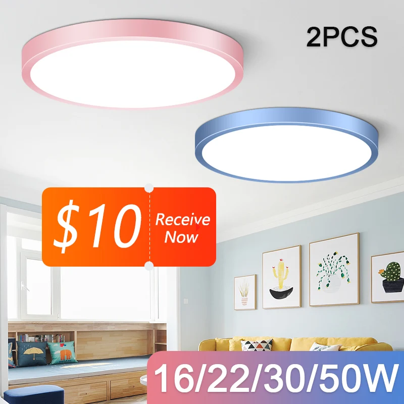 

Led Ceiling Lamps Modern Ceiling Light 220V Ultra-Thin LED Panel Light fixture For Bedroom Closets Living Room bathroom 30W 50W