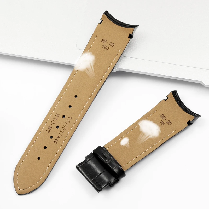 Ремешок из телячьей кожи для Tissot T035 сменный Браслет натуральной с изогнутым