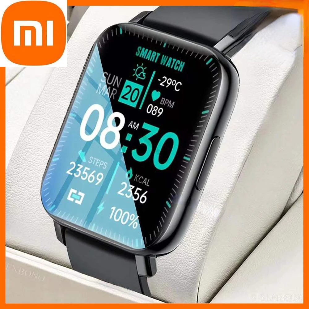 

Xiaomi Smart Watch HD Full Touch IP68 Waterproof Fitness Tracker 24 Passometer Sport Fashion Smartwatch Men Women For IOS Huawei