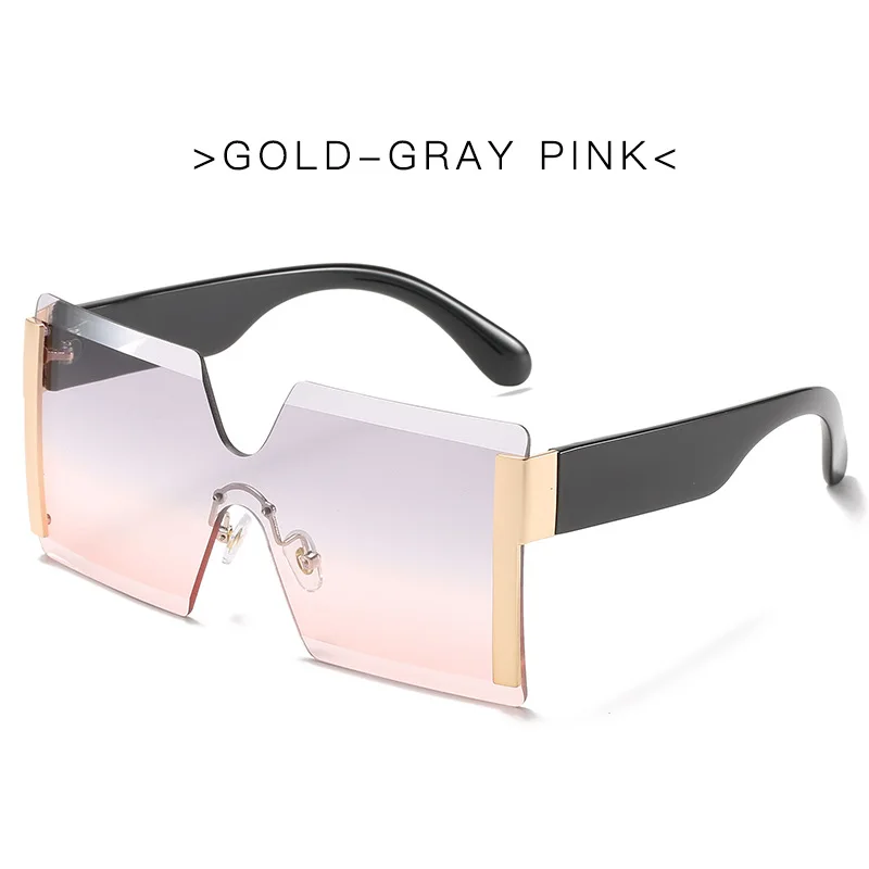 

Street Shooting Catwalk Glasses Personality Sunglasses Frameless One-piece Sunglasses Female Personality