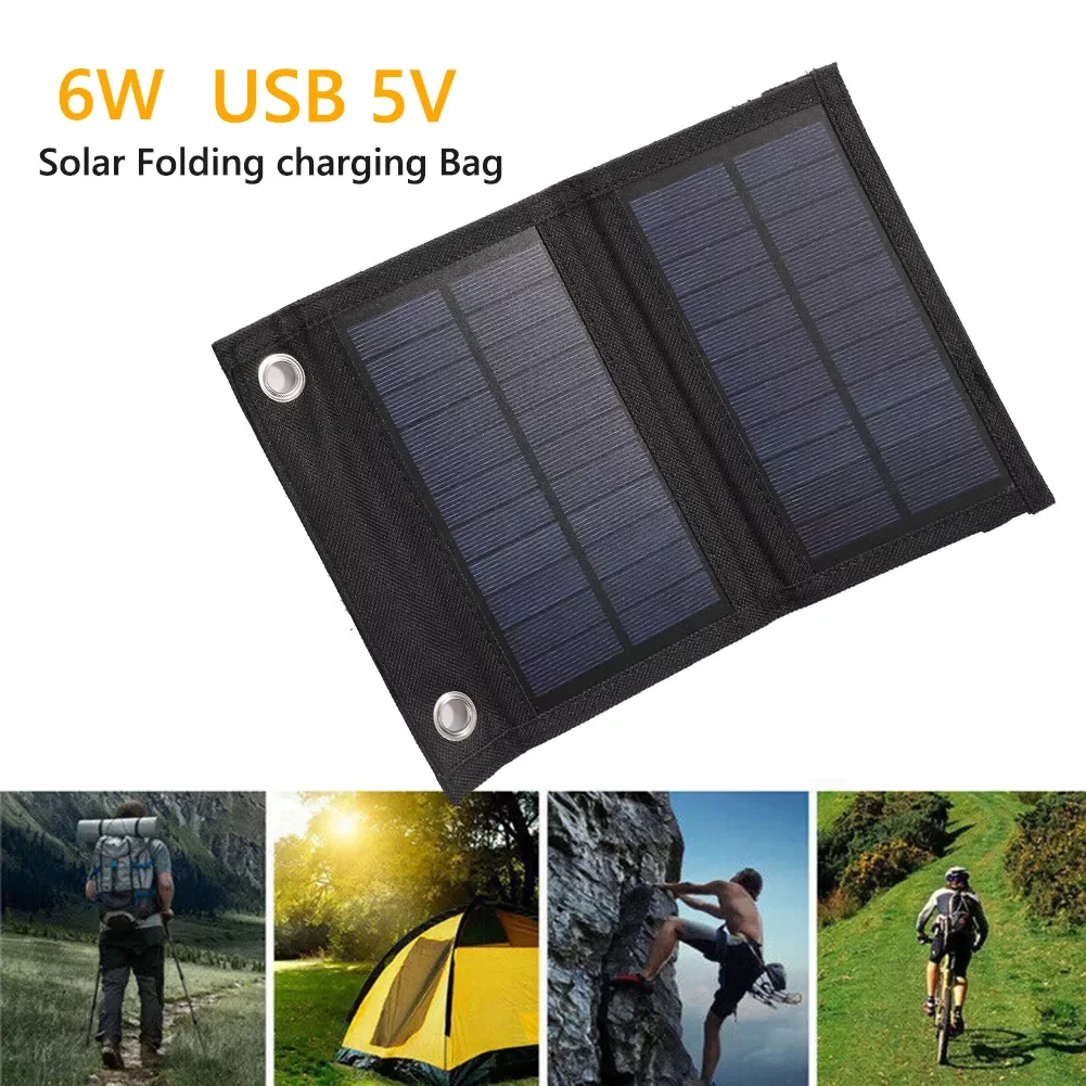 

5V Solar Panel cell Waterproof Folding Charger Battery Solar Panel for Mobile Phone Outdoor solar plate generator Power Bank
