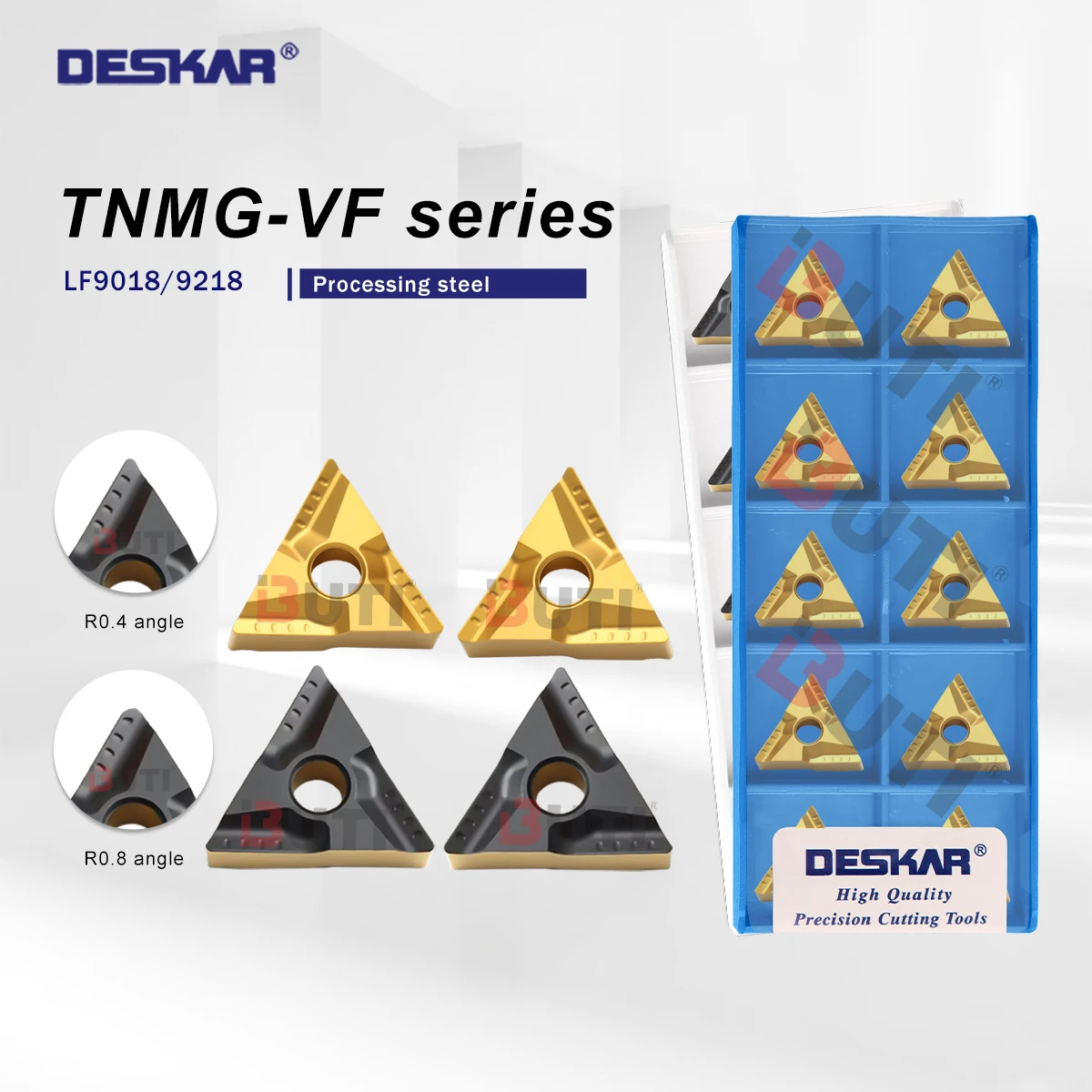 

DESKAR 100% оригинал TNMG 160404 /ТНМГ 160408 R-VF L-VF LF9018 LF9218 Токарное лезвие из твердого сплава с ЧПУ для обработки твердого сплава