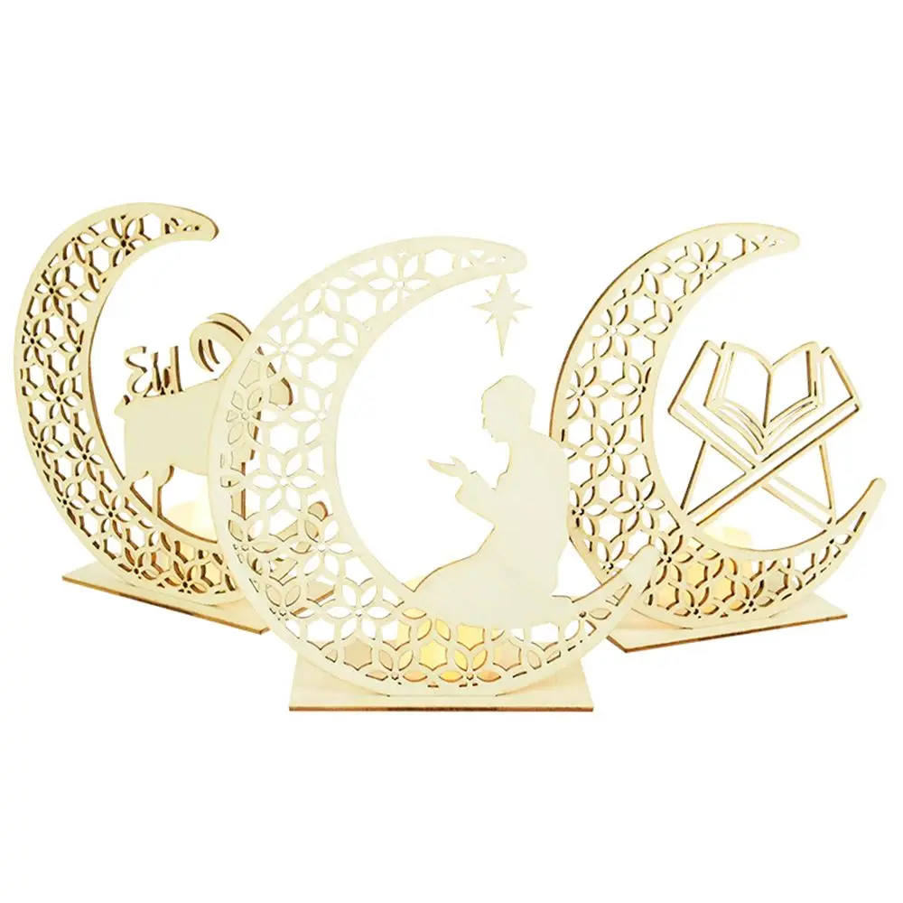 Искусственная подвеска деревянные исламские свечи фотообои Рамадан ИД Мубарак