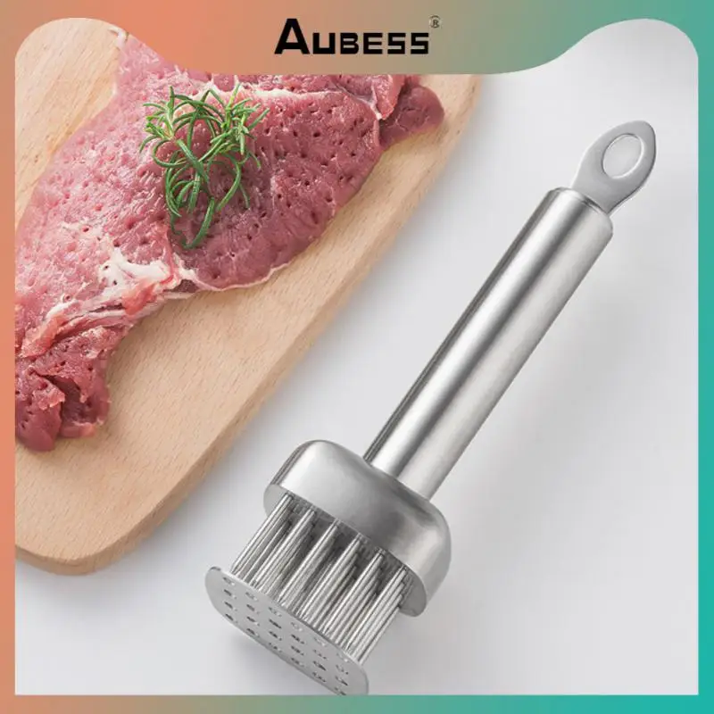 

Meat Tenderizer Professional Quick Pine Meat Needle 304 Stainless Steel Knocking Hammer Hammer Meat Artifact Kitchen Gadgets