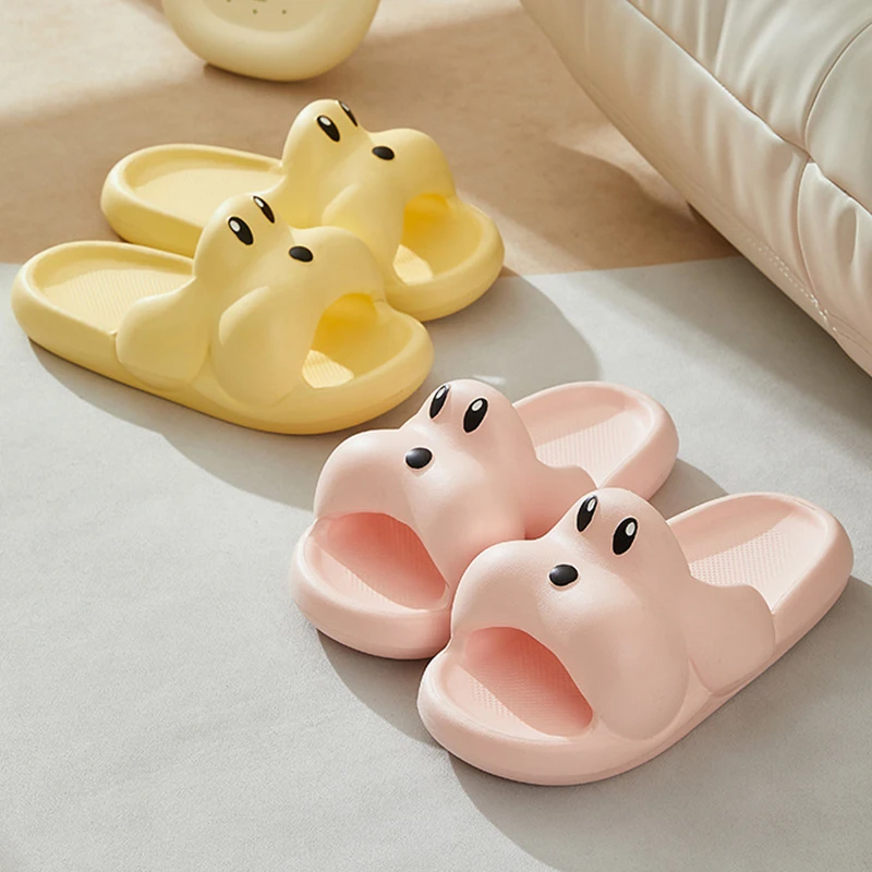 Novetly Cute Puppy Women Slippers Soft Non-Slip Sandals Indoor Bathroom Couple Men Slides Fashion Leisure Woman Shoes 2023 New