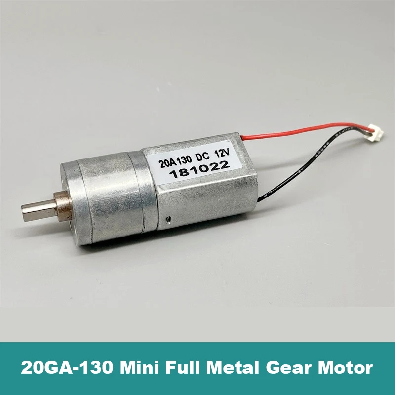 Купи 20GA-130 Mini 20mm Full Metal Gear Motor Micro Gearbox Gear Reduction Motor DC3V 6V 9V 12V 110RPM Slow Speed DIY Robot Smart Car за 87 рублей в магазине AliExpress