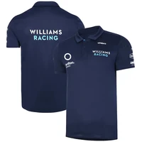 williams 2022 race racing media polo moto racing outdoor sports short sleeve lapel mens t shirt fan party polo shirt