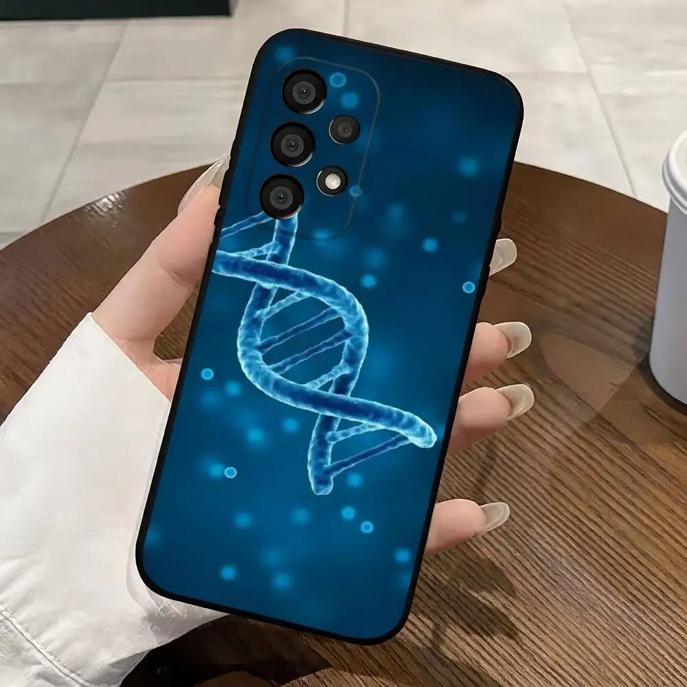 Чехол для телефона с дизайном двойной спирали ДНК для Samsung Galaxy S25 S24 S23 S22 S21 S20 S10 S10E Ultra Plus FE Note 20 Ultra, черный (art.: 3920dbb99145d) - 3920dbb99145d