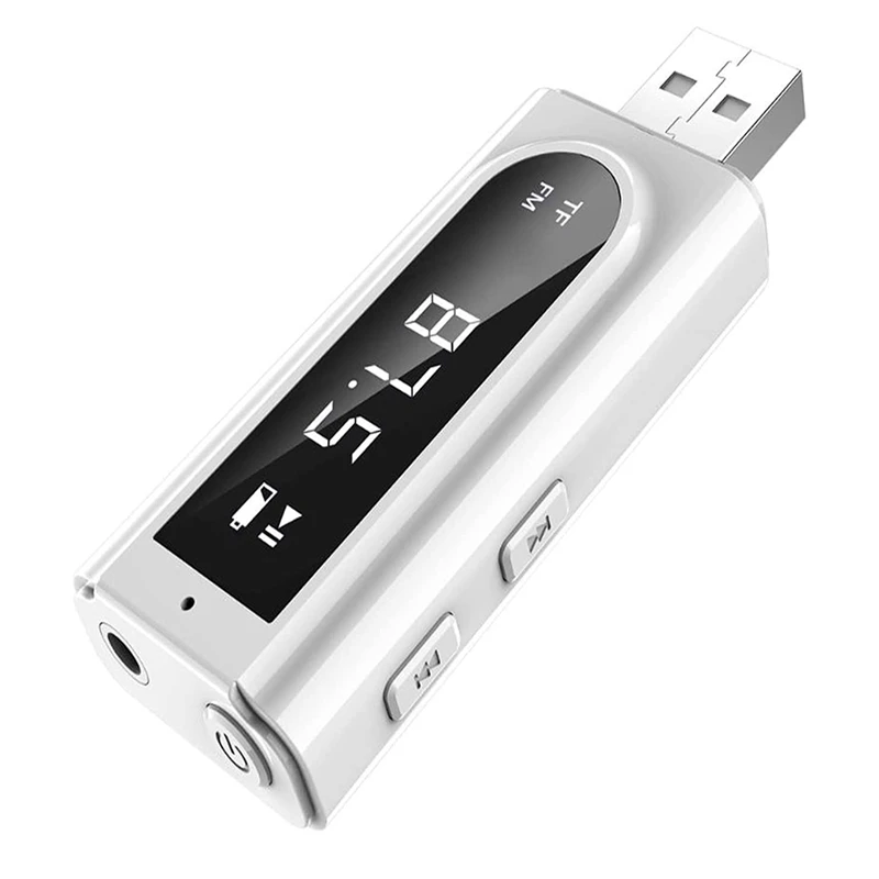 

Приемник-передатчик USB Bluetooth с ЖК-экраном, адаптер 3 в 1 Bluetooth 5,0 для ПК, телевизора, проводного динамика, наушников