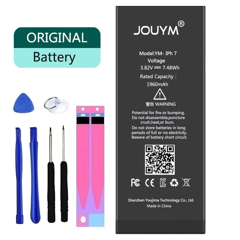 Аккумулятор JOUYM для iPhone 5 5s SE 6 6 s 6 s 7 8 Plus, оригинальная сменная батарея большой емкости