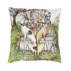 Винтажная наволочка для подушки с изображением рыжих животных, 45x45 см