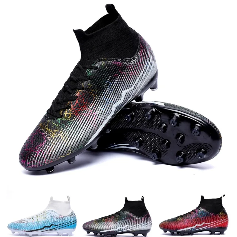 

Anti Slip Football Boots TF/FG Men's High Top Comfortable Football Shoes Outdoor Professional Competition Training Shoes