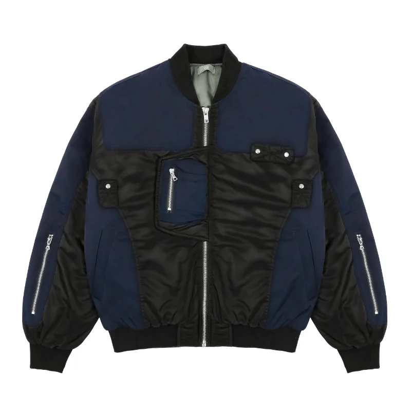 23SS High Quality Zipper Patchwork Jacket Men Women EU Size 