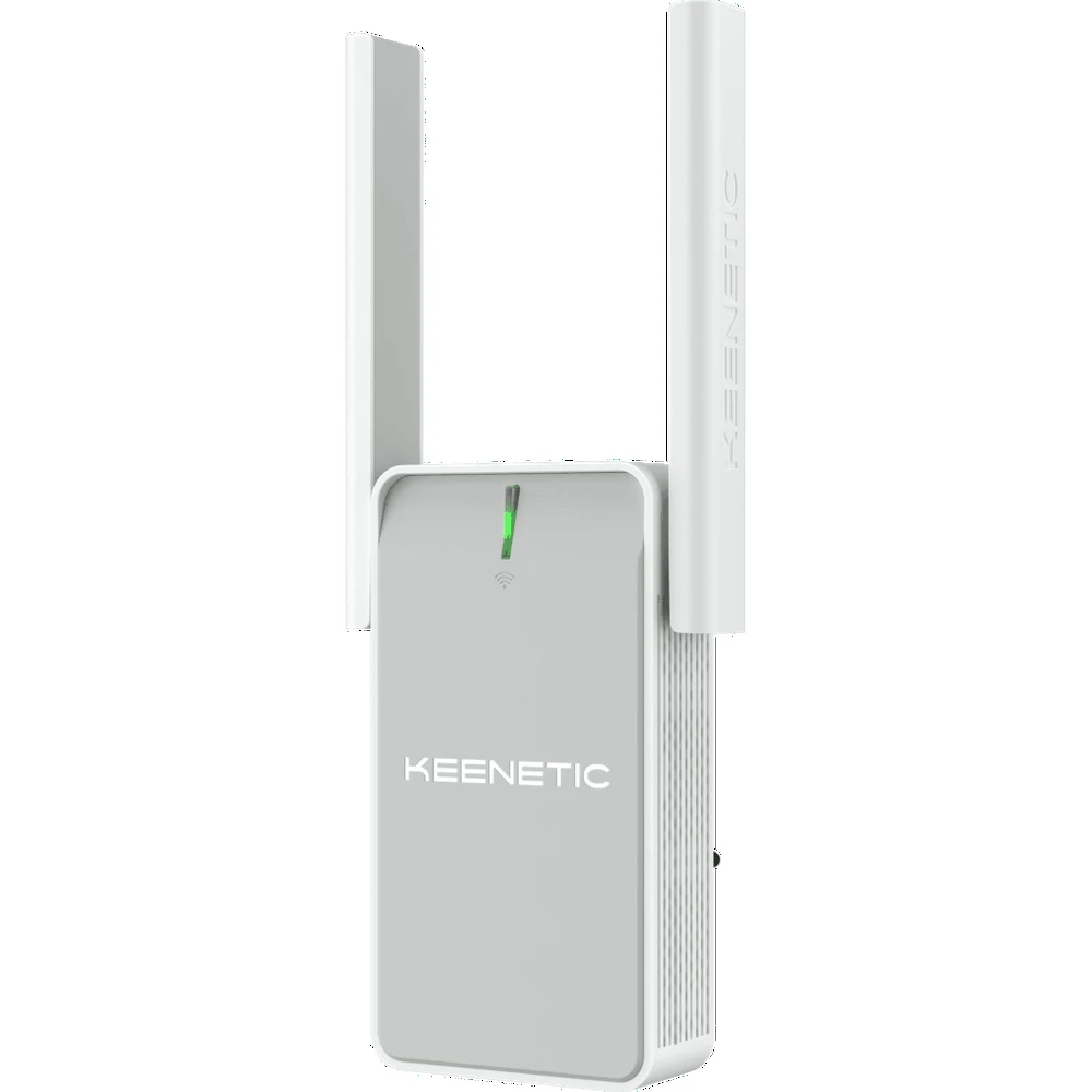 Повторитель беспроводного сигнала Wi-Fi Keenetic Buddy 5 AC1200 (KN-3310) 300Мбит/с 1xLAN 128x68x41 мм - это "Keenetic Buddy 5 AC1200" - устройство, которое повторяет беспроводной Wi-Fi сигнал, имеет скорость до 300 Мбит/с, 1 порт LAN и размеры 