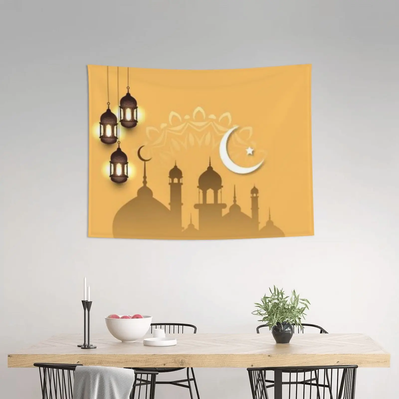 

ИД Мубарак гобелен комната подвесное украшение мусульманский фестиваль Рамадан Настенная картина подарок