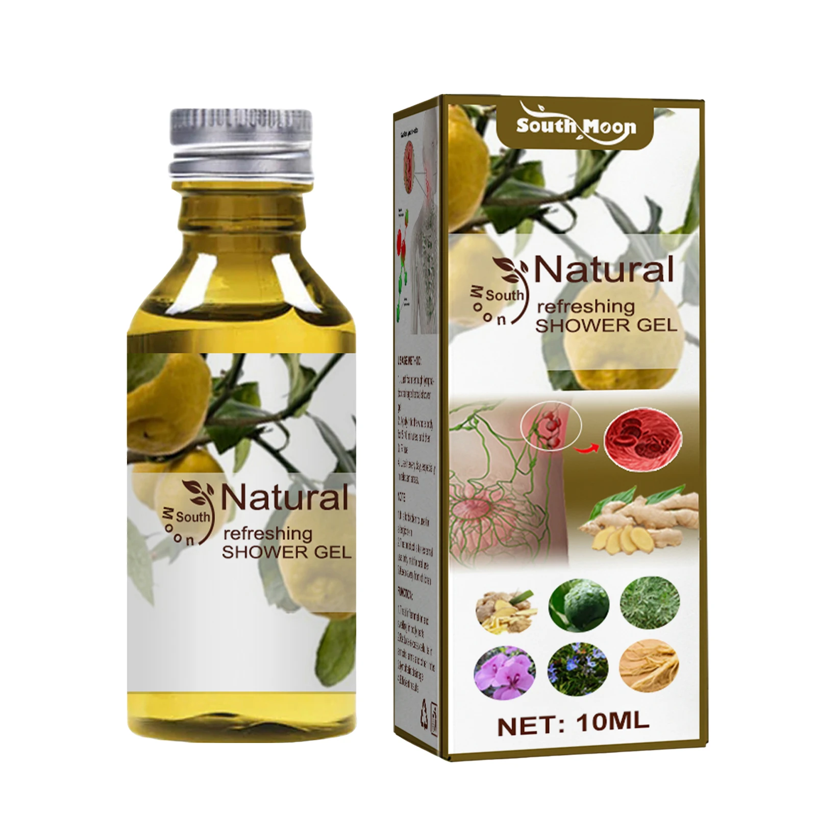

Ginger Lymph Shower Gel Oil Control Body Wash Sleep Improve Ginger Body Wash For All Skin Types Bath Gel For Full Body