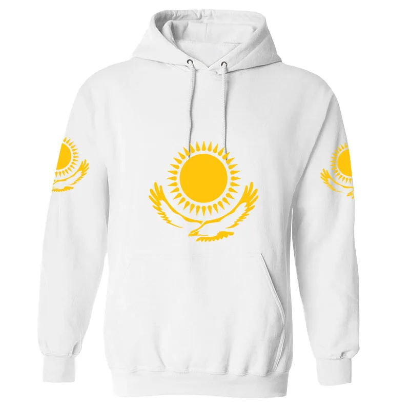 

Казахстан мужской самодельный костюм с бесплатным именным номером фото Каз толстовка с государственным флагом Российской казахской стран...