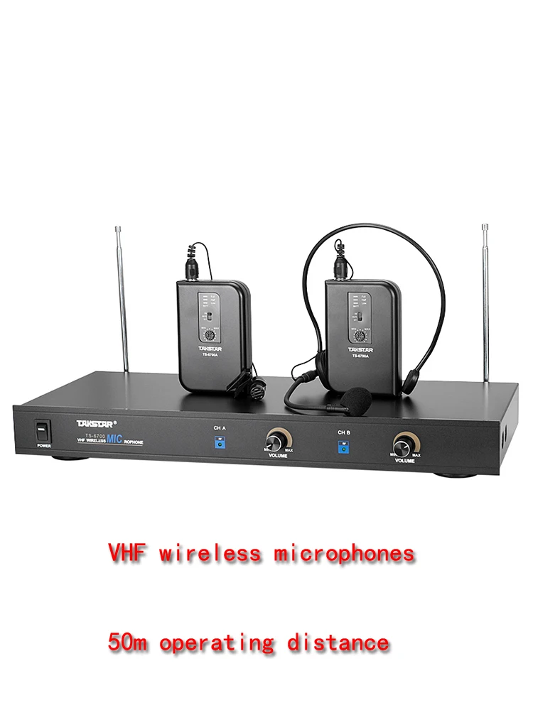 TAKSTAR TS-6700PP VHF Dynamic Wireless Microphone Teaching Lectures K Song Etc Brand From China Takstar Factory |
