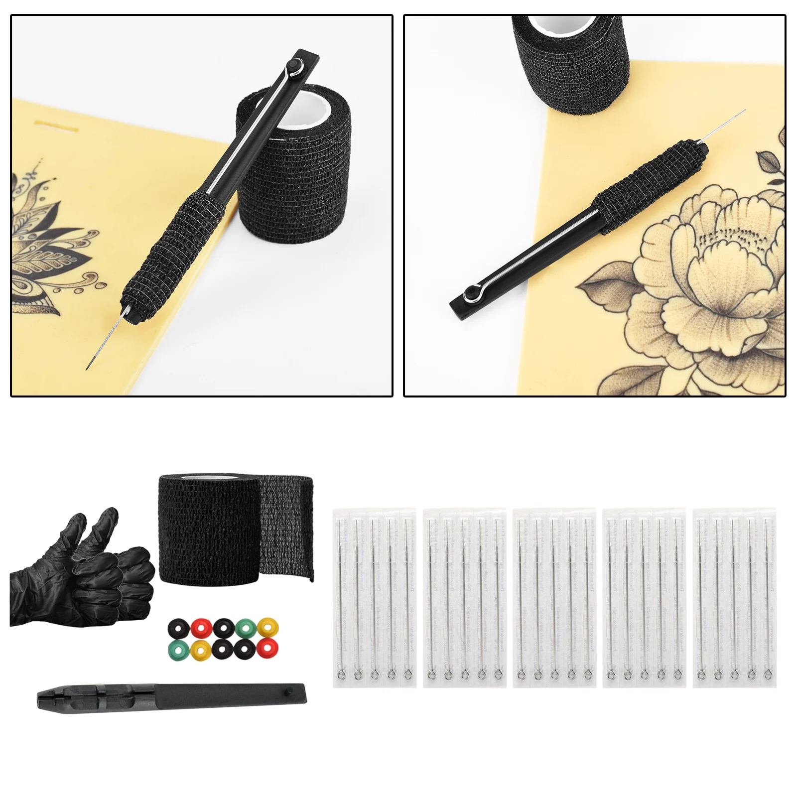 3D ручная ручка инструмент для татуировки сделай сам набор из нержавеющей стали