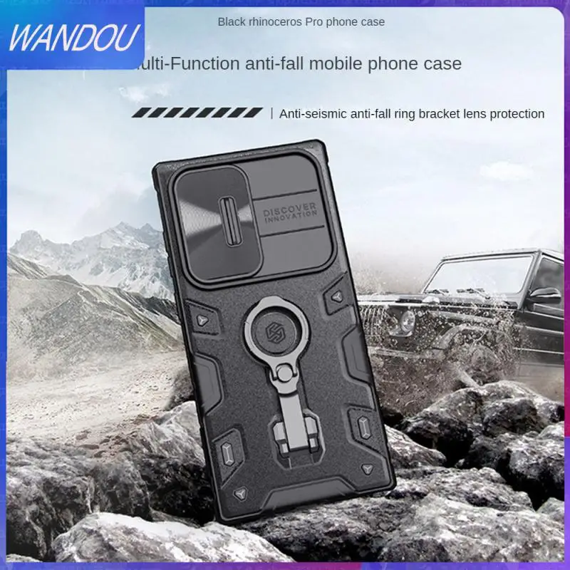 

Lightweight Mobile Phone Shell Creative Non-slip Phone Protective Case 360 ° Protection Scratch-resistant Ring Phone Case