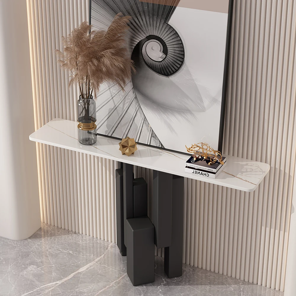 Современный минималистичный консольный столик роскошный дизайн с мраморным