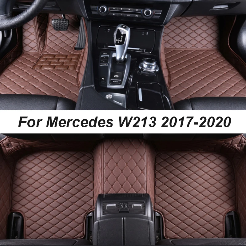 

Car Floor Mats For Mercedes W213 2017-2020 DropShipping Center Auto Interior Accessories Leather Carpets Rugs Foot Pads