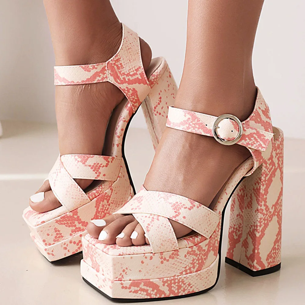 

Женские туфли на платформе и массивном каблуке, Новые поступления 2022, модные стильные туфли, женские летние привлекательные модные роскошн...