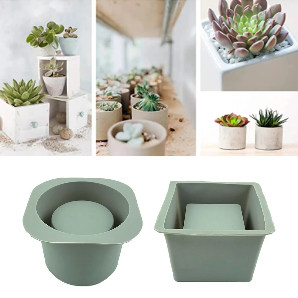 

Silicone Molds For Concrete Flower Pot,Cement Molds Succulent Plants Pot Mold Concrete Planters Moulds Diy Aromatherapy Plaster