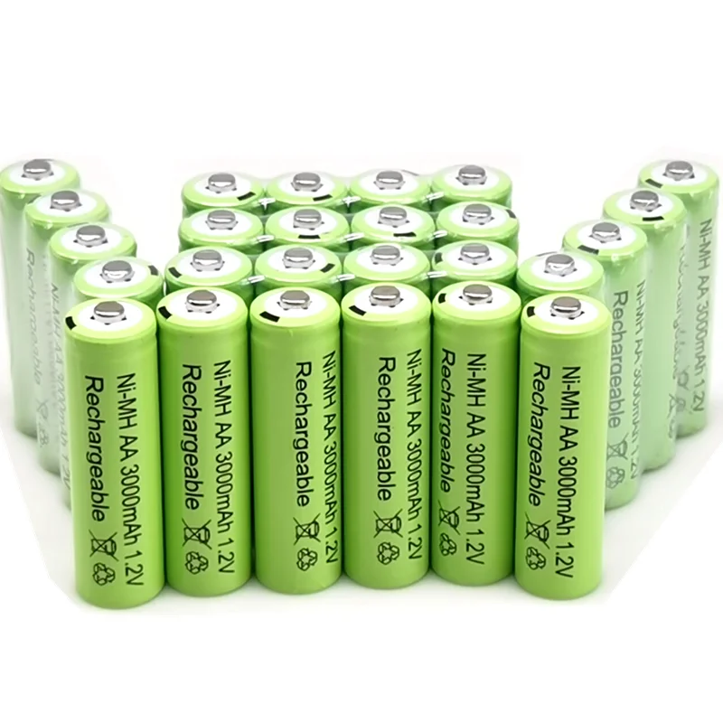 100% new 1 2V 3000 mAh NI MH AA Pre-cargado bateras recargables NI-MH recargable batera para juguetes micrfono de la cmara |