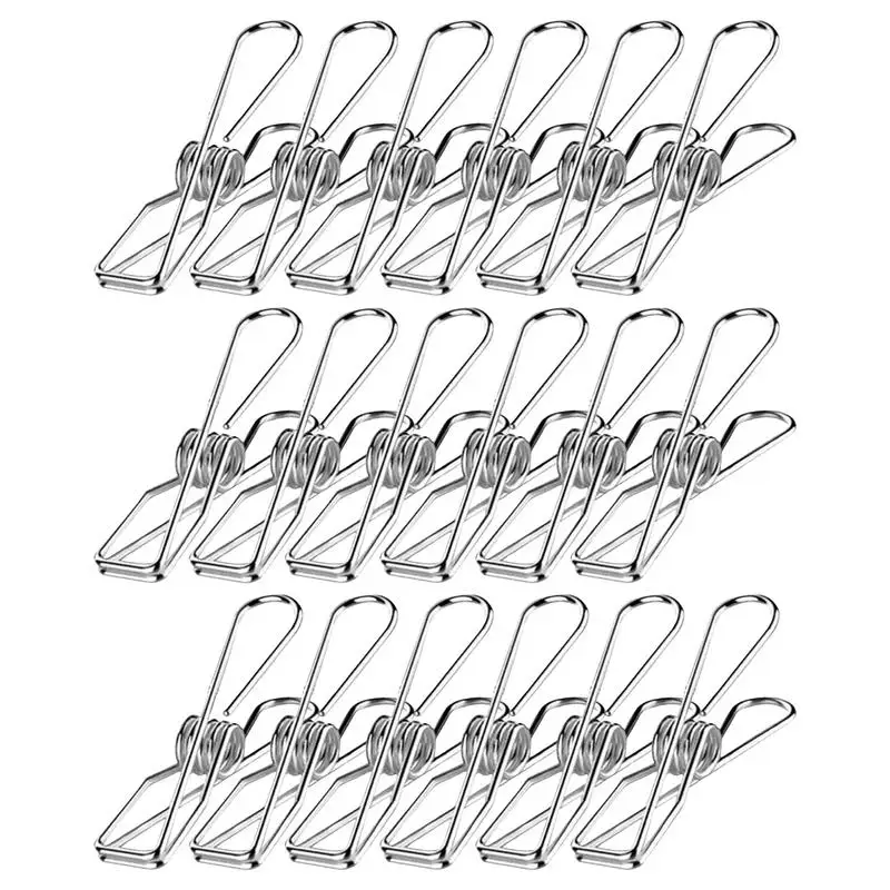 

Stainless Steel Clothes Pin Durable Wire Laundry Clip Multi Function Hanging Clip For Outdoor Clothesline And Kitchen Home Decor
