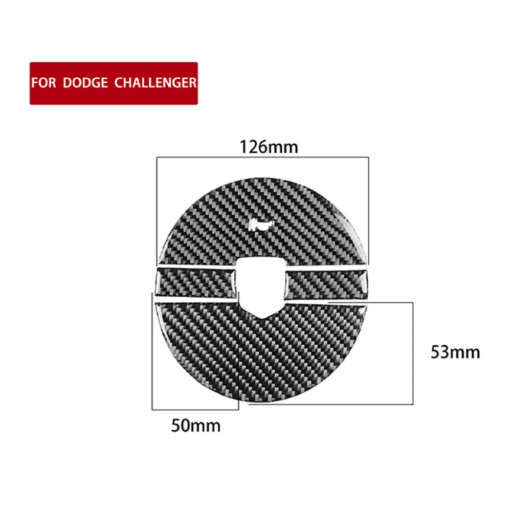 

4pcs Panel Cover Trim Carbon Fiber Stable Structure Strong Wear-resistant Car Accessories