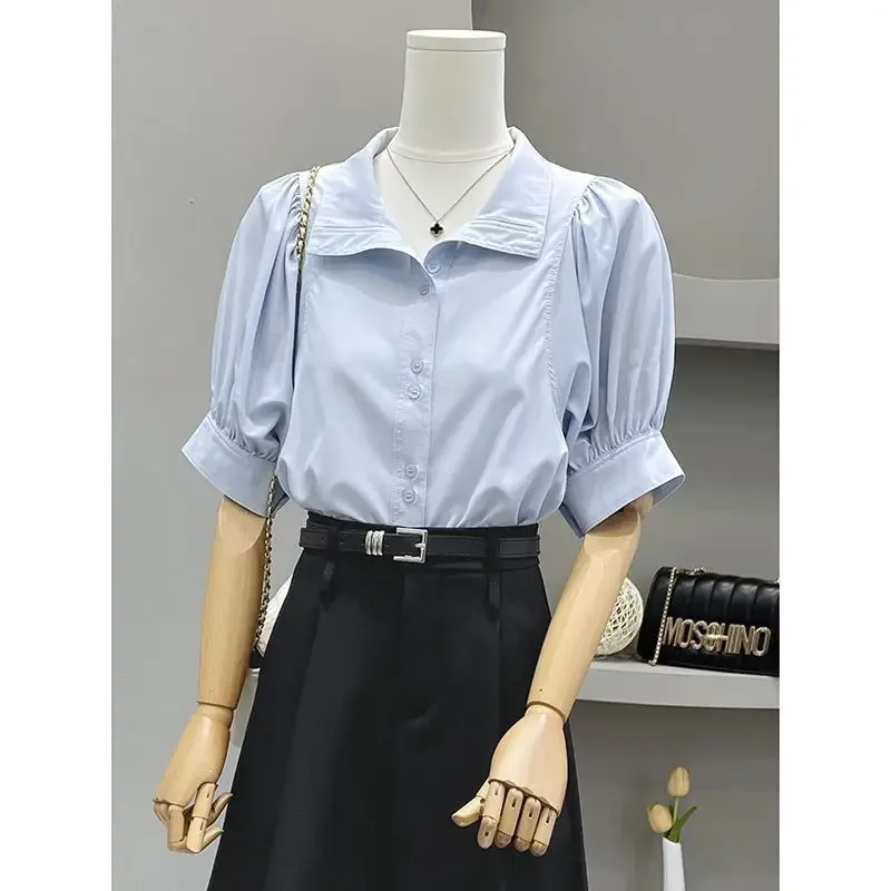 2024 новая элегантная профессиональная женская рубашка во французском стиле с
