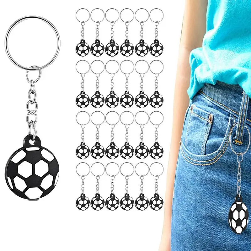 

Брелок для ключей с футбольным принтом, 25 шт.