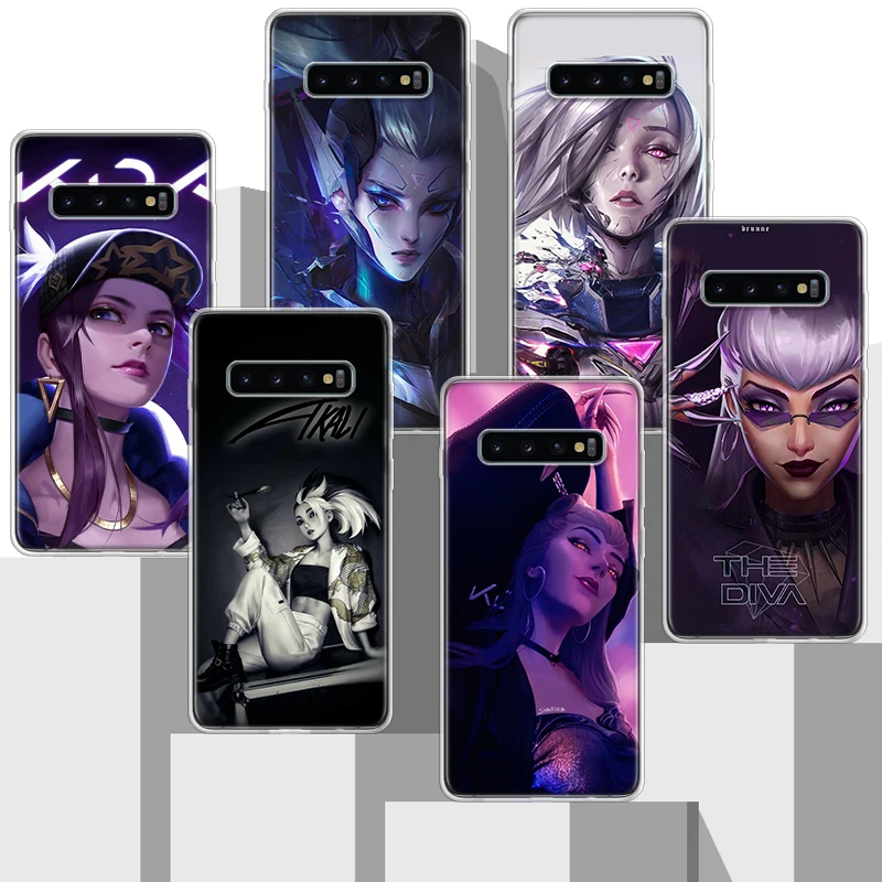 Чехол для телефона League Hero Games Akali из мягкого силикона для Samsung Galaxy S23 S22 Ultra S21 S20 FE S10 Plus S10E S9 S8 + S7 Edge.