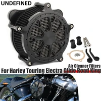 air cleaner for harley touring electra glide road glide road king dyna fxdls softail cnc air filter motorcycle intake system kit