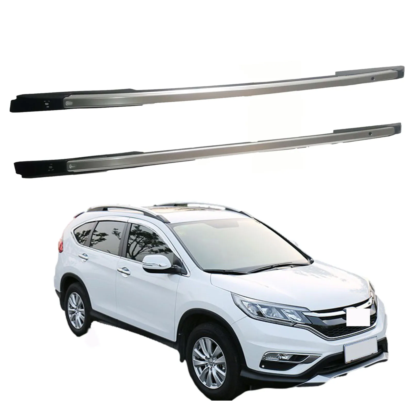 

Roof Rack Side Rails Aluminum Top Side Rail Carries Luggage Carrier Fit for Honda CRV 2012-2015 Sport Utility Baggage Roo