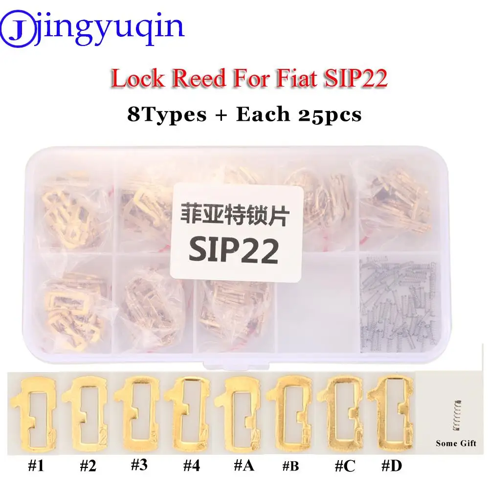 

jingyuqin 200pcs/lot SIP22 For Fiat/Alfa Romeo/Iveco/Maserati Car Lock Reed Key Lock Plate Locksmith Tool Repair Accessories