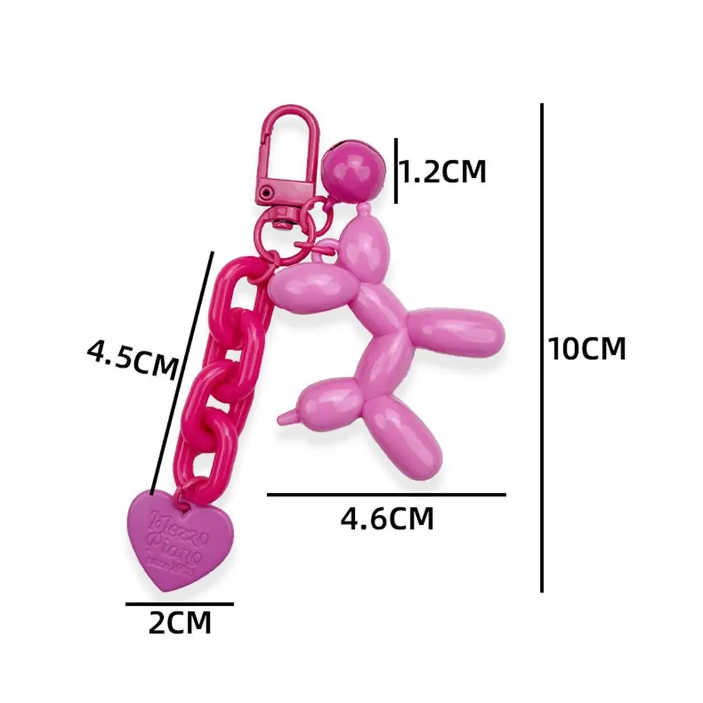 Милый женский брелок с колокольчиком акриловые брелки любовным щенком длинные