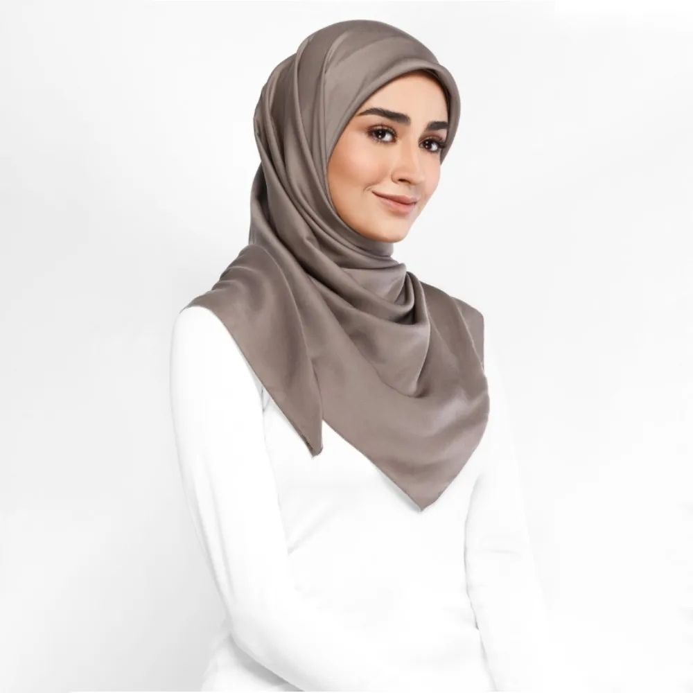 115*115 см Премиум атласный квадратный шарф хорошего качества Шелковый