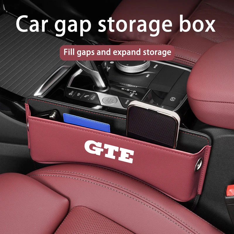 4 5 6 7 Mk2 Mk3 Car Seat Gap Organizer Leather Auto Console Side Crevice Storage Box Interior Accessories