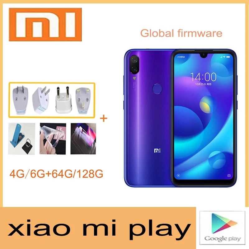 

celular Xiaomi mi play smartphone Mediatek MT6765 Helio P35 telephone intelligent 1080 x 2280 pixels Global version