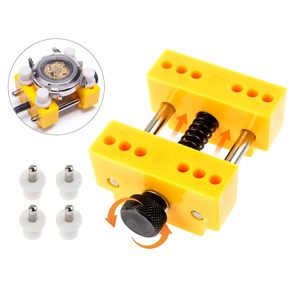 

Инструмент для замены батареи часов, инструмент для удаления задней части часов с регулируемым съемником для ремонта часов, держатель, инструмент 50 шт./лот